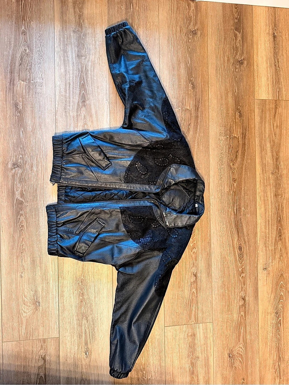 Vintage Black Leather Jacket Size Medium